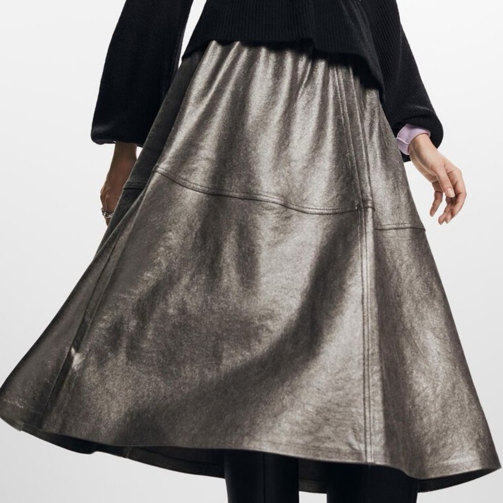 Faux Leather Skirt